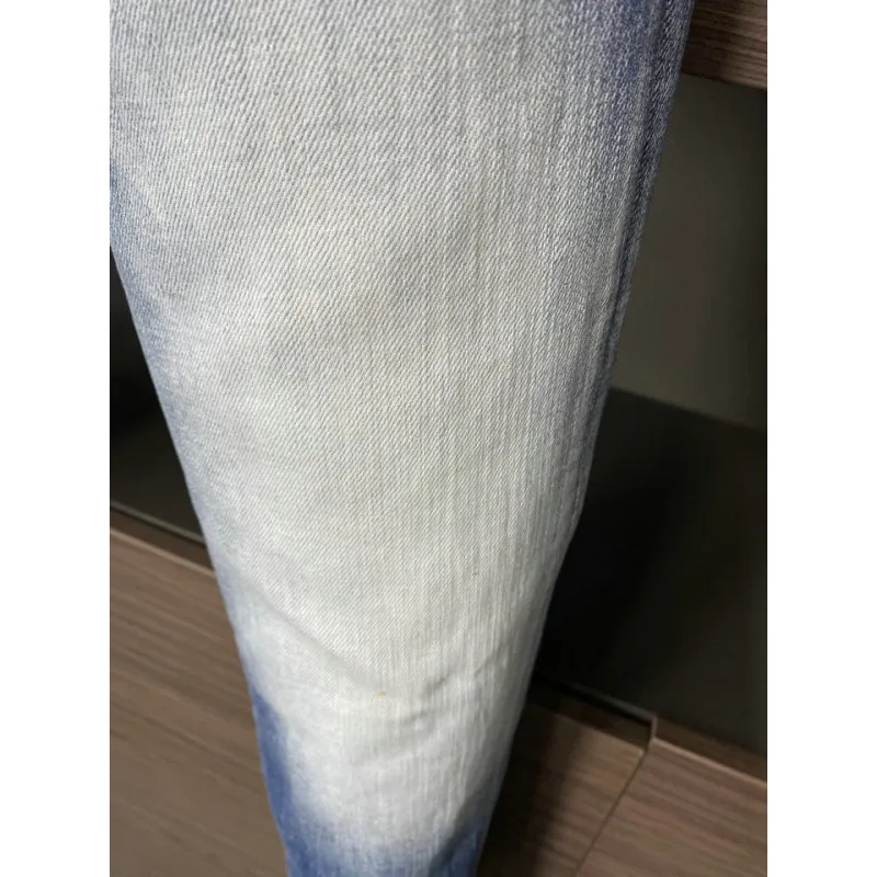 2025 DSQ2 Mens Denim Jeans  Bold ICON Print with Faded Wash for Trend - Setting Gentlemen #A54903