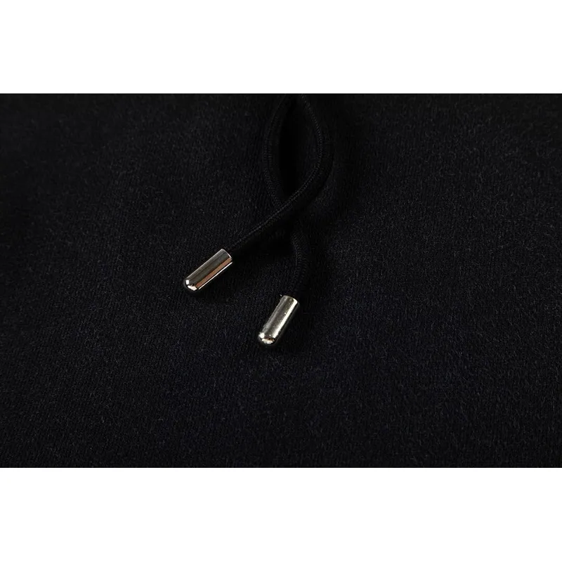 Off - White Black Washed Hoodie With Subtle Red Louis Vuittonogo #A54250