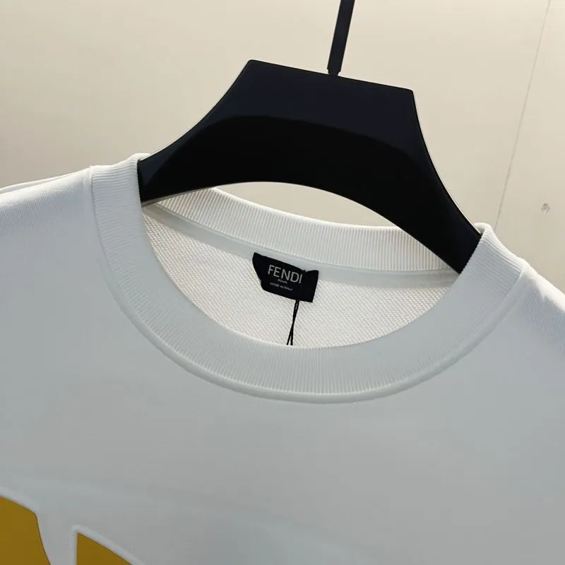 Fendi Black Sweatshirt With Iconic Yellow Monster Eye And Louis Vuittonogo Design #A54421