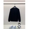 Black/White Sweatshirt With Cute Teddy Bear And Burberry - Inspired Scarf Design #A54392