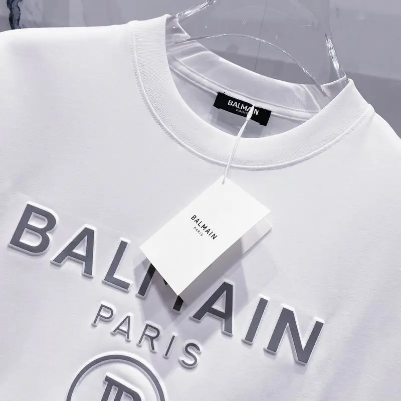 Balmain T-Shirts for men Black/White #A46950 Balmain T-Shirts for men Black/White #A46950