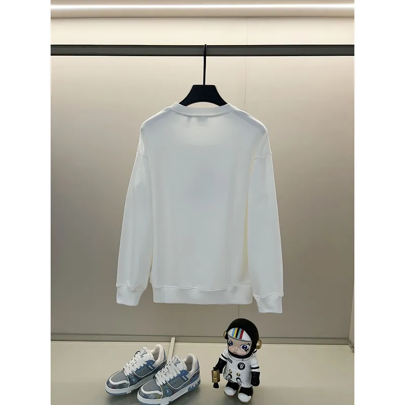 Burberry White/Black Sweatshirt With Classic Equestrian Knight Logo And Brand Name #A54394