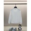 Black/White Sweatshirt With Cute Teddy Bear And Burberry - Inspired Scarf Design #A54392