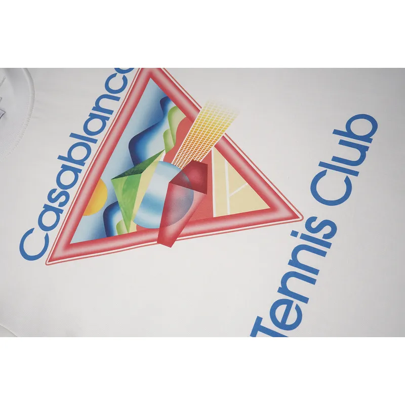 Casablanca graphic-print Cotton T-shirt  Pink/Black/White Casablanca #A53439