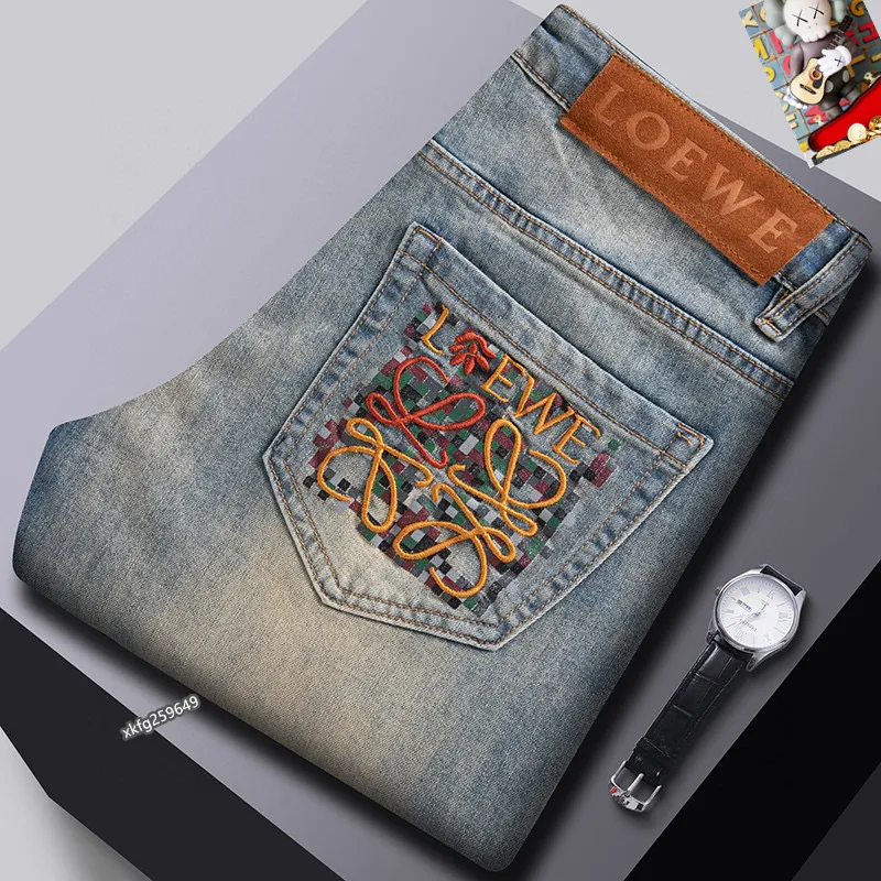 Loewe Distressed Patchwork Denim with Logo Detail #A45785