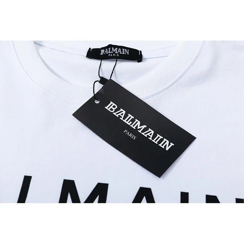 Balmain AAA T-Shirts White/Black #A26311
