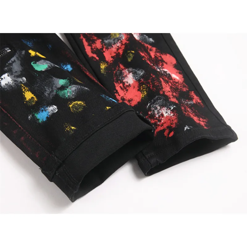 Ripped Jeans for Mens Long Jeans #A60536