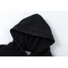 Off - White Black Washed Hoodie With Subtle Red Louis Vuittonogo #A54250