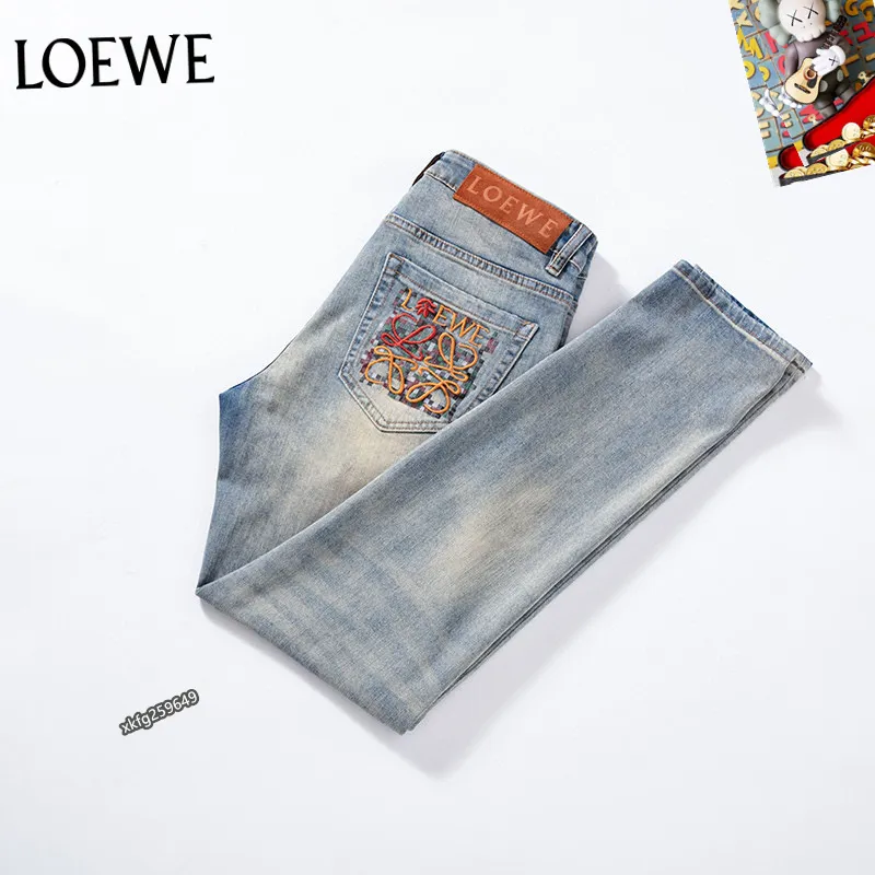 Loewe Distressed Patchwork Denim with Logo Detail #A45785