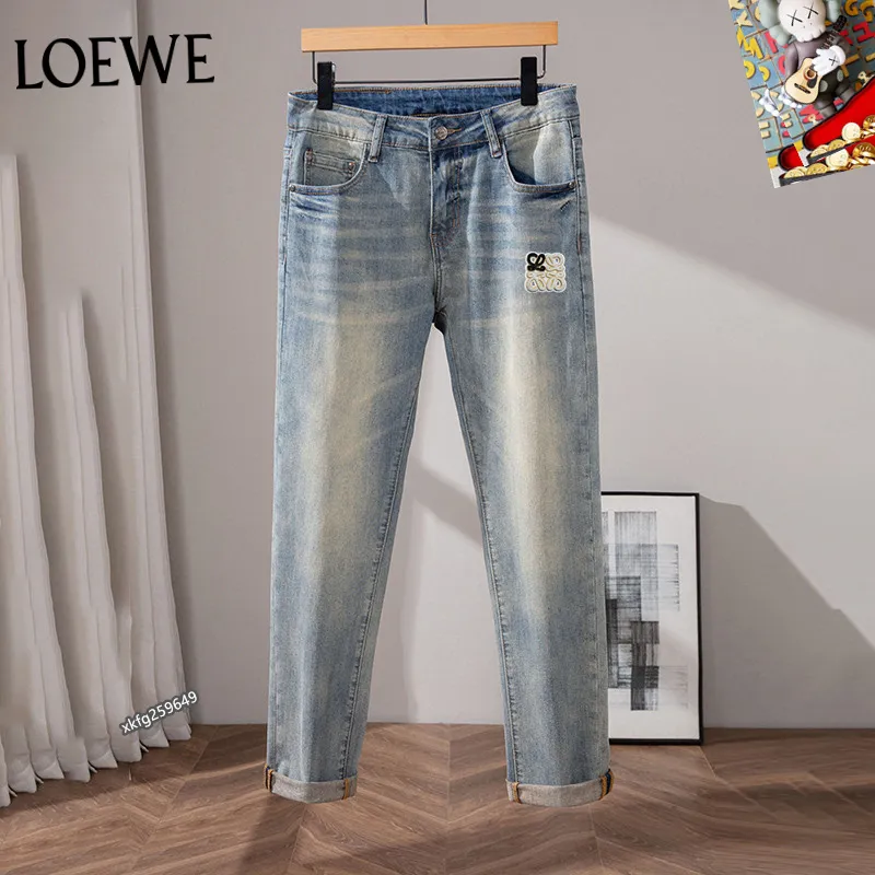 Loewe Distressed Patchwork Denim with Logo Detail #A45785