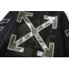 Off - White Washed Black Hoodie With Signature Diagonal Stripes And OFF Logo #A54329 Off - White Washed Black Hoodie With Signature Diagonal Stripes And OFF Logo #A54329