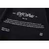 Off - White Black Hoodie With Artistic Graphic Print And Brand Elements #A54247