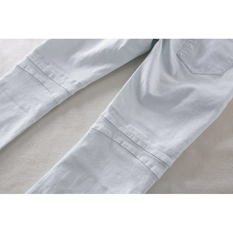 BALMAIN Mens White Long Jean #974812