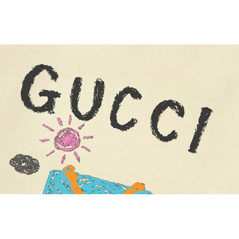 Gucci Cream Long Sleeve Shirt With Playful Graphic Prints And Louis Vuittonogo #A54300