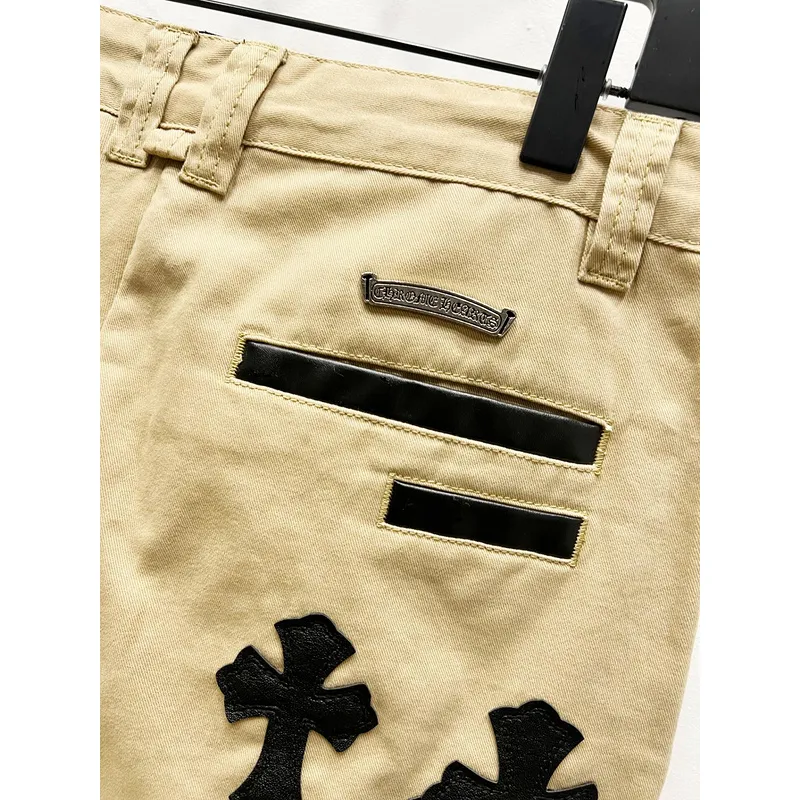 Chrome Hearts 40 patch cross chino khaki pants #A53419 Chrome Hearts 40 patch cross chino khaki pants #A53419