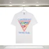 Casablanca graphic-print Cotton T-shirt  Pink/Black/White Casablanca #A53439