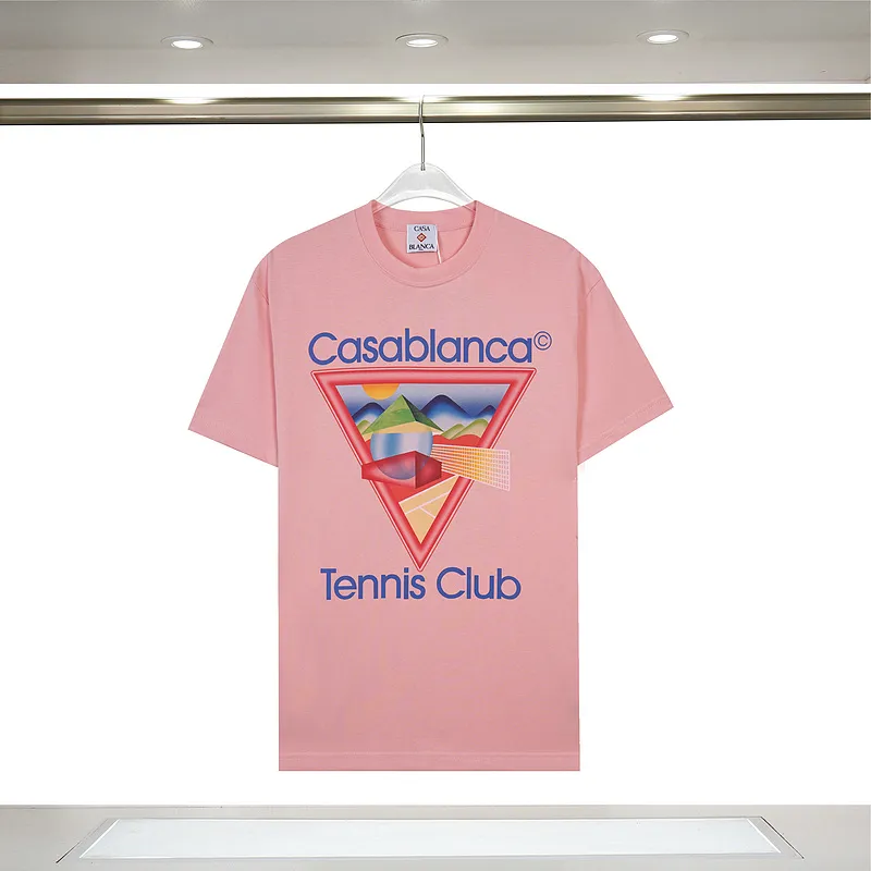 Casablanca graphic-print Cotton T-shirt  Pink/Black/White Casablanca #A53439