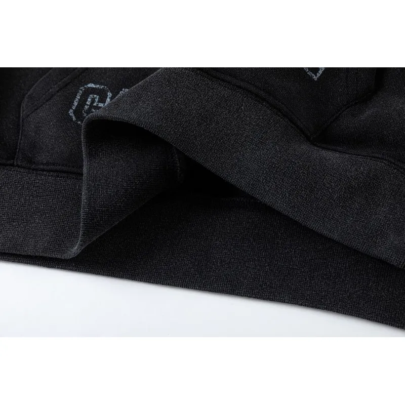 Off - White Black Hoodie With Artistic Graphic And Brand Tribute Design #A54248 Off - White Black Hoodie With Artistic Graphic And Brand Tribute Design #A54248