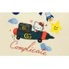 Gucci Cream Long - Sleeve Shirt With Hello Kitty Rocket And Brand Elements #A54299