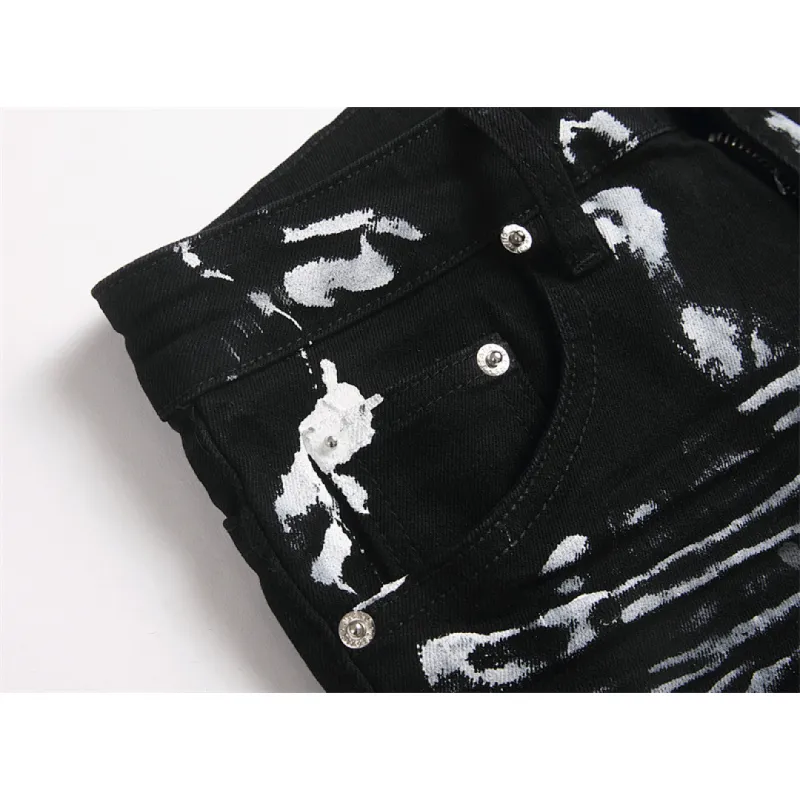 Ripped Jeans for Mens Long Jeans #A60537