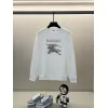 Burberry White/Black Sweatshirt With Classic Equestrian Knight Logo And Brand Name #A54394