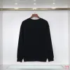 D-ior Embroidered Logo Round Neck Sweatshirt Black/White #A53792