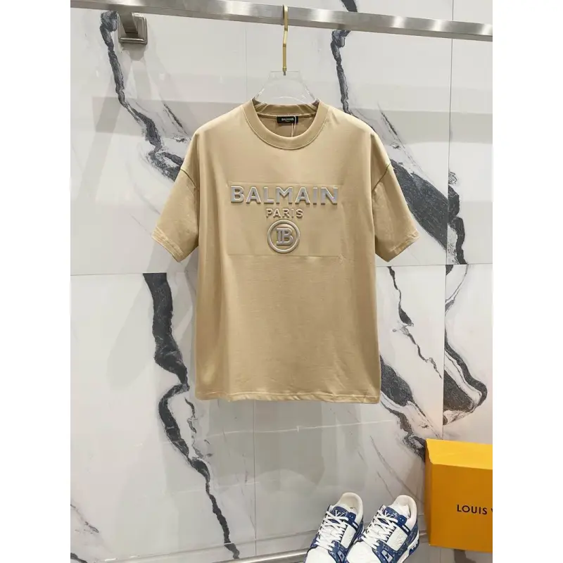 Balmain T-Shirts for men Black/White #A46950 Balmain T-Shirts for men Black/White #A46950