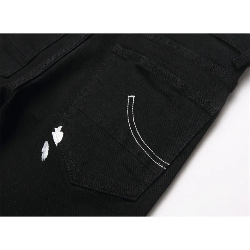 Ripped Jeans for Mens Long Jeans #A60536
