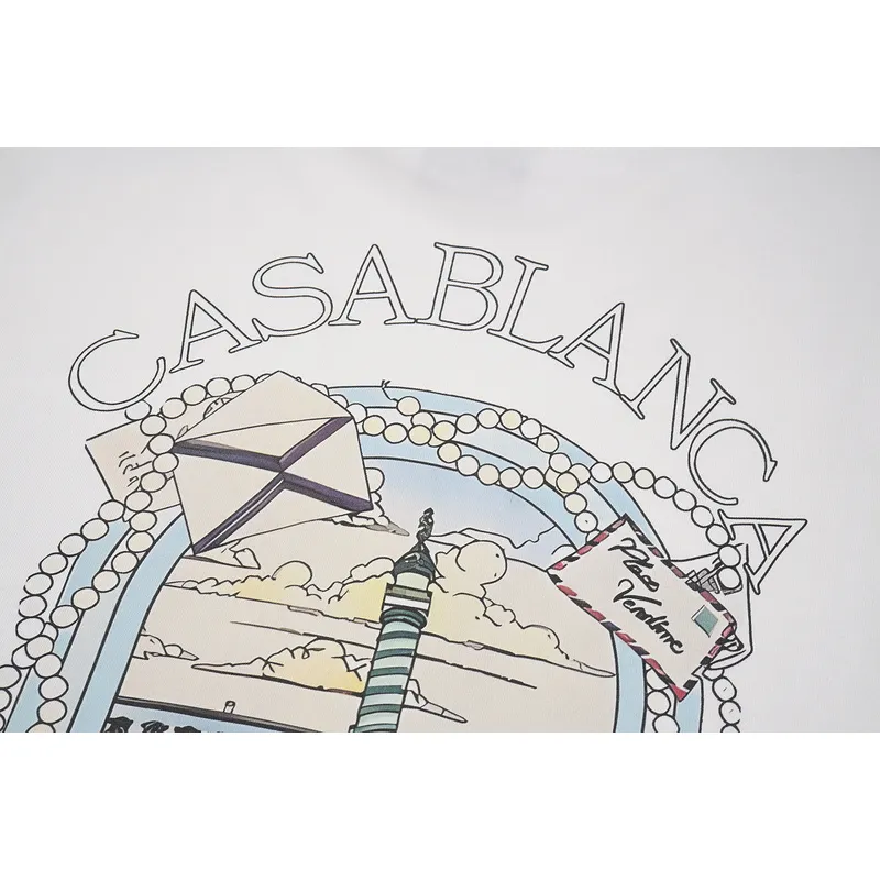 Casablanca graphic-print Cotton T-shirt Black/White Casablanca #A53440 Casablanca graphic-print Cotton T-shirt Black/White Casablanca #A53440