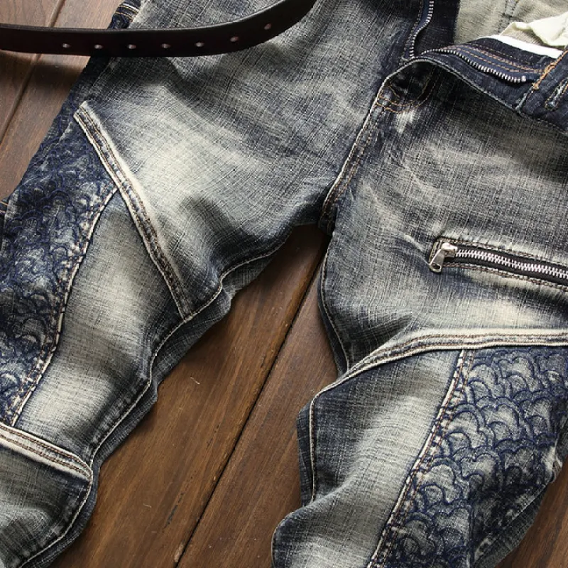 Ripped Jeans for Mens Long Jeans #A46093