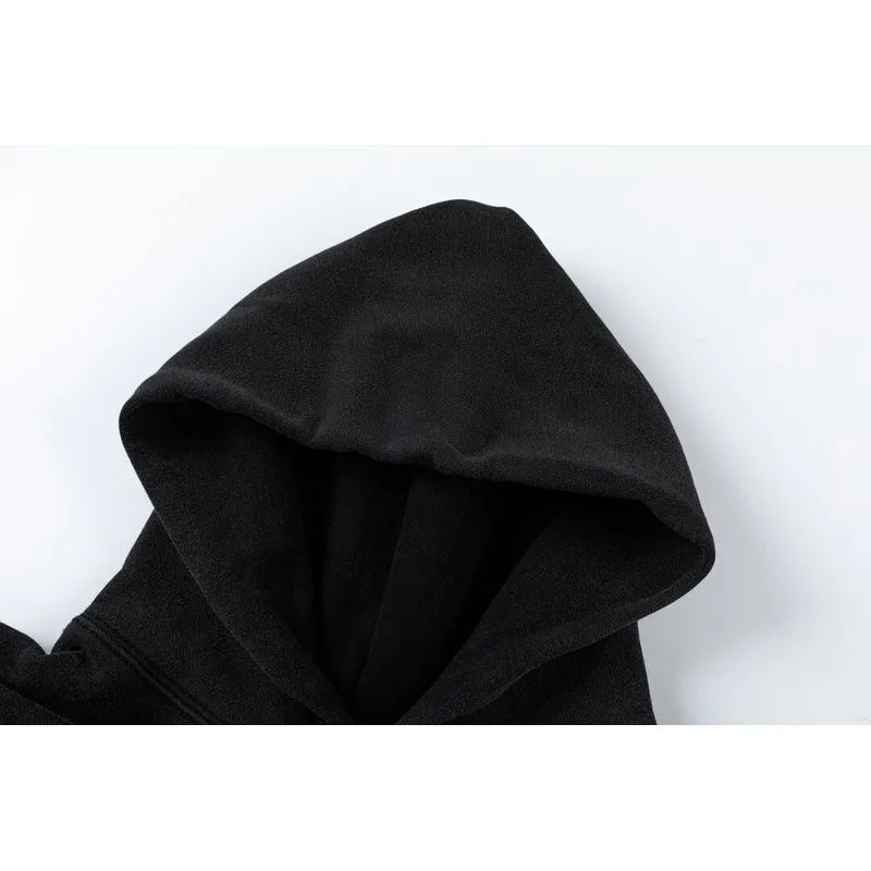 Off - White Black Hoodie With Cherub Graphic And Branded Detailing #A54249