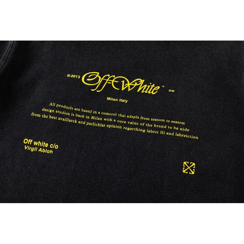 Off - White Black Washed Hoodie With Vintage Art Graphic And Louis Vuittonogo #A54246