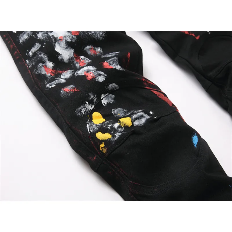 Ripped Jeans for Mens Long Jeans #A60536
