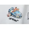 Off-White Hoodie With Artistic Back Print Featuring Cherubs Car And Brand Elements Black/White #A54326