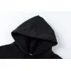 Off-White Black Hoodie with Blue Green Glitter Logo and Front Pocket for Men and Women #A54251
