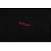 Off - White Black Washed Hoodie With Subtle Red Louis Vuittonogo #A54250
