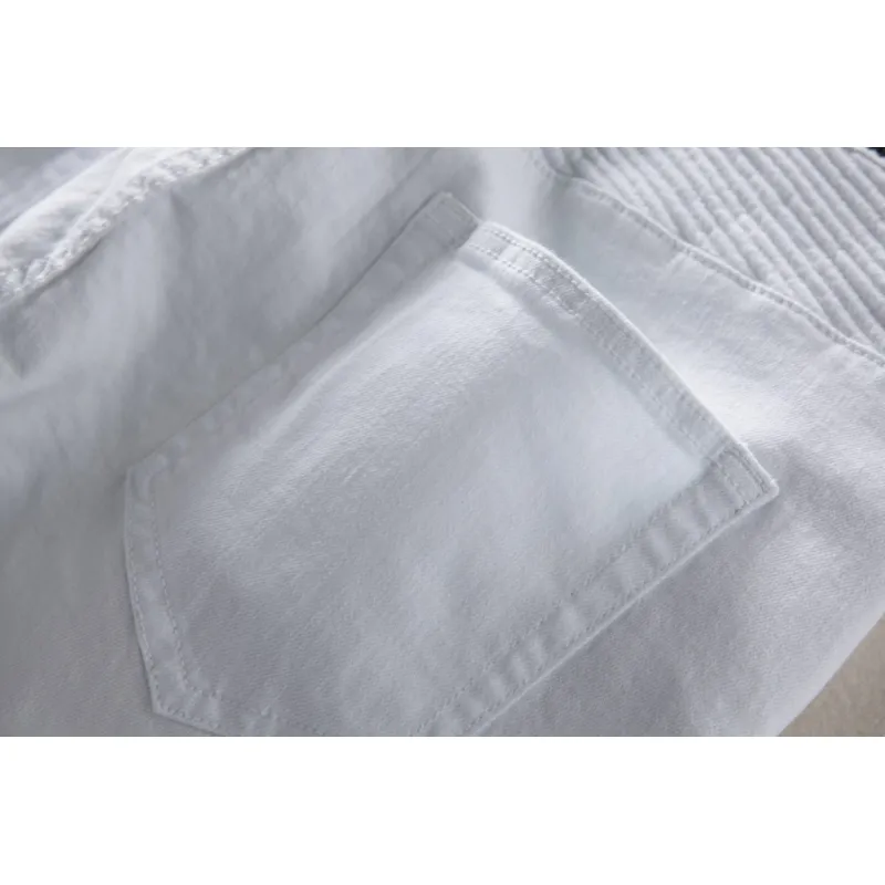 BALMAIN Mens White Long Jean #974812