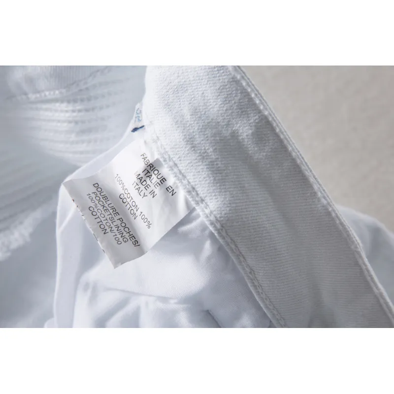 BALMAIN Mens White Long Jean #974812