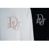 D-ior Embroidered Logo Round Neck Sweatshirt Black/White #A53792