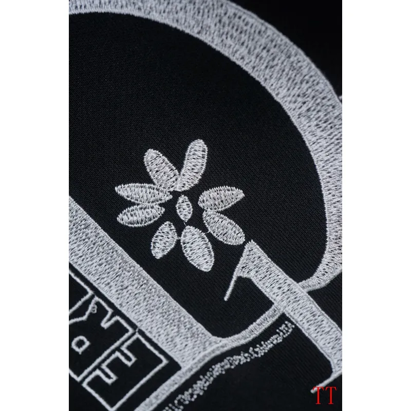 D-ior Embroidered Logo Round Neck Sweatshirt Black/White #A53792