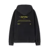 Off - White Black Washed Hoodie With Vintage Art Graphic And Louis Vuittonogo #A54246