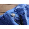 Nostalgic ripped motorcycle jeans Jeans for Mens Long Jeans #99905851