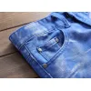 Nostalgic ripped motorcycle jeans Jeans for Mens Long Jeans #99905851
