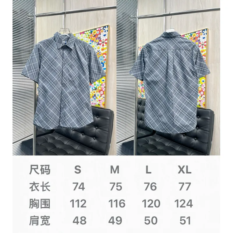 Burberry Shirts for Burberry AAA+ Shorts-Sleeved Shirts for men #A53181