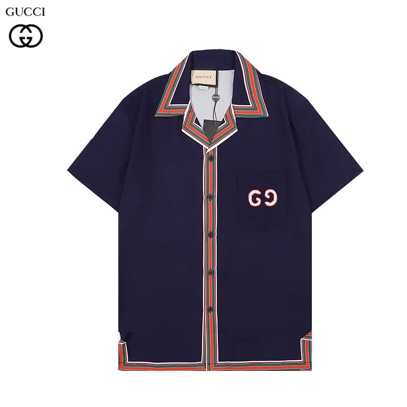 Gucci shirts for Gucci short-sleeved shirts for men #999925885 Gucci shirts for Gucci short-sleeved shirts for men #999925885