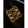 Loewe Inspired Black Tracksuit Set with Gold Accents #A54388