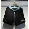 Amiri Red and Black Number 22 Mesh Jersey and Shorts Two Piece Set for Men #A54243