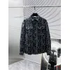 D-ior shirts for D-ior Long-Sleeved Shirts for men Black/Blue #A53761
