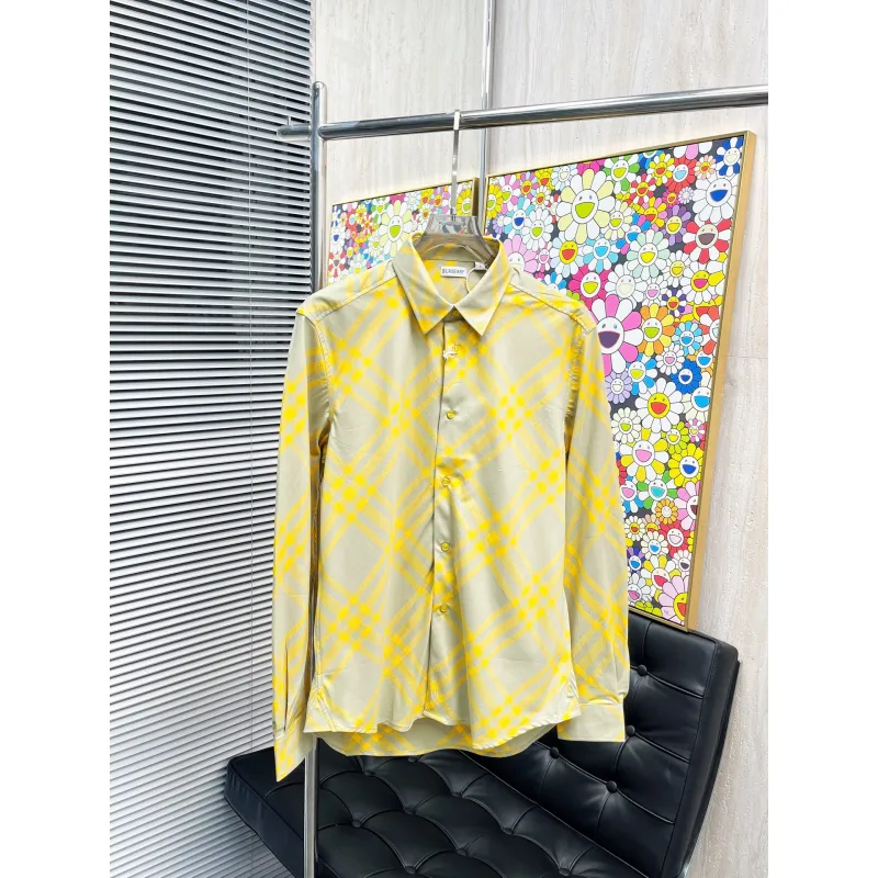 Burberry Shirts for Mens Burberry Long-Sleeved Shirts #A58482