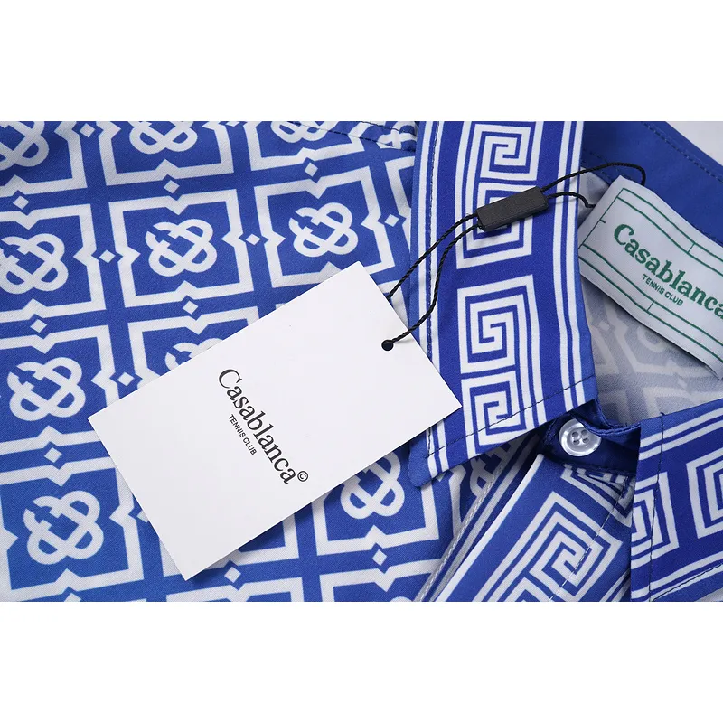 Casablanca Shirts Jacquard Gradient Long Sleeve Silk Shirt #A53731